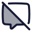 Chatblocked icon with duotone standard style