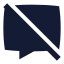 Chatblocked icon with solid sharp style