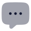 Chat icon with bulk rounded style