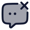 Chat Cancel 01 icon preview