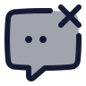 Chat Cancel 01 icon preview