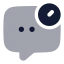 Chatdelay icon with bulk rounded style