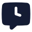 Chatdelay icon with solid standard style