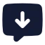 Chatdownload icon with solid standard style