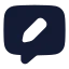 Chatedit icon with solid rounded style