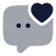 Chatfavourite icon with bulk rounded style
