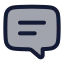 Chatfeedback icon with duotone rounded style
