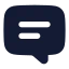 Chatfeedback icon with solid rounded style