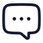 Chatfeedback icon with stroke rounded style