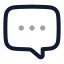 Chatfeedback icon with twotone rounded style