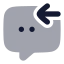 Chatincome icon with bulk rounded style