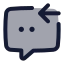 Chatincome icon with duotone standard style