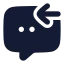 Chatincome icon with solid rounded style