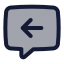 Chatincome icon with duotone standard style