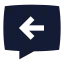 Chatincome icon with solid sharp style