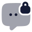 Chatlock icon with bulk rounded style