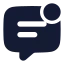 Chatnotification icon with solid rounded style