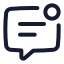 Chatnotification icon with stroke standard style