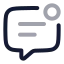 Chatnotification icon with twotone rounded style
