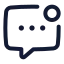 Chatnotification icon with stroke standard style