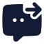 Chatoutcome icon with solid standard style