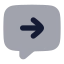 Chatoutcome icon with bulk rounded style