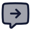 Chatoutcome icon with duotone standard style