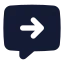 Chatoutcome icon with solid standard style