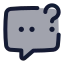 Chatquestion icon with duotone standard style