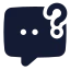 Chatquestion icon with solid standard style