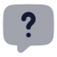 Chatquestion icon with bulk rounded style