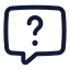 Chatquestion icon with stroke standard style
