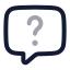Chatquestion icon with twotone rounded style
