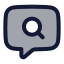 Chatsearch icon with duotone rounded style