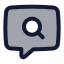 Chatsearch icon with duotone standard style