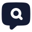 Chatsearch icon with solid rounded style