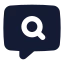 Chatsearch icon with solid standard style