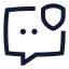 Chatsecure icon with stroke sharp style