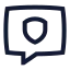 Chatsecure icon with stroke sharp style