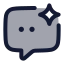 Chatspark icon with duotone rounded style