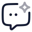Chatspark icon with twotone rounded style