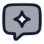 Chatspark icon with duotone rounded style