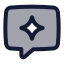 Chatspark icon with duotone standard style