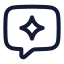 Chatspark icon with stroke rounded style