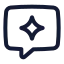 Chatspark icon with stroke standard style