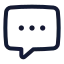 Chat icon with stroke standard style