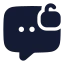 Chatunlock icon with solid rounded style