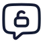 Chatunlock icon with stroke rounded style