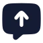 Chatupload icon with solid rounded style