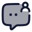 Chatuser icon with duotone rounded style